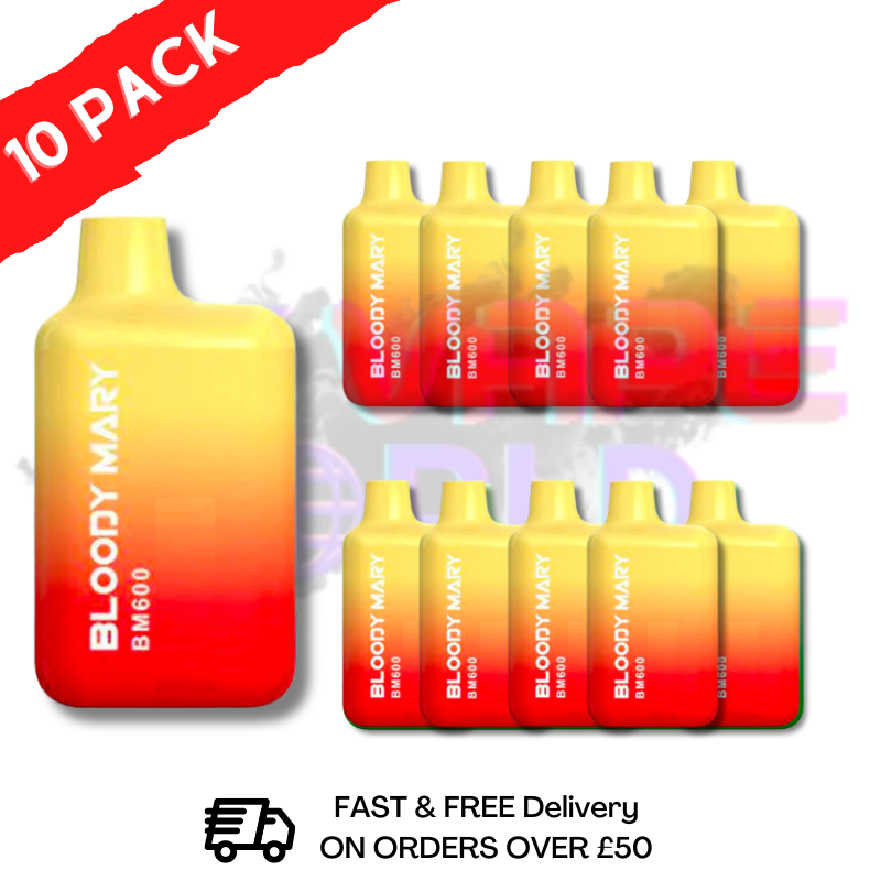 Rainbow - Bloody Mary 600Puff Box of 10