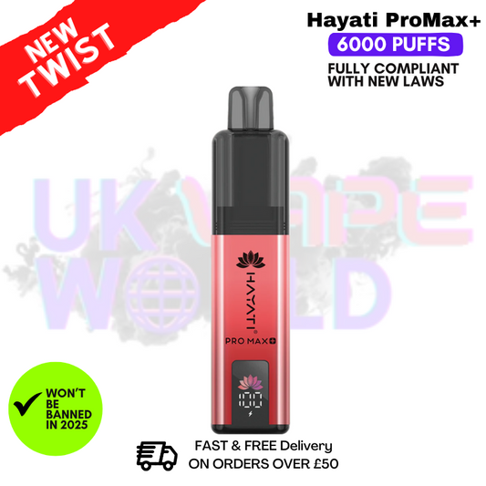 Strawberry Cherry Cranberry Hayati Pro Max Plus 6000Puff Kit