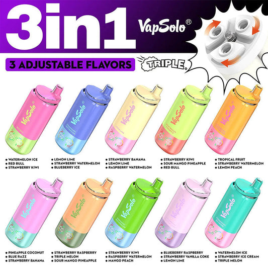 Vapsolo Triple 30000 Puffs Disposable Vape Wholesale