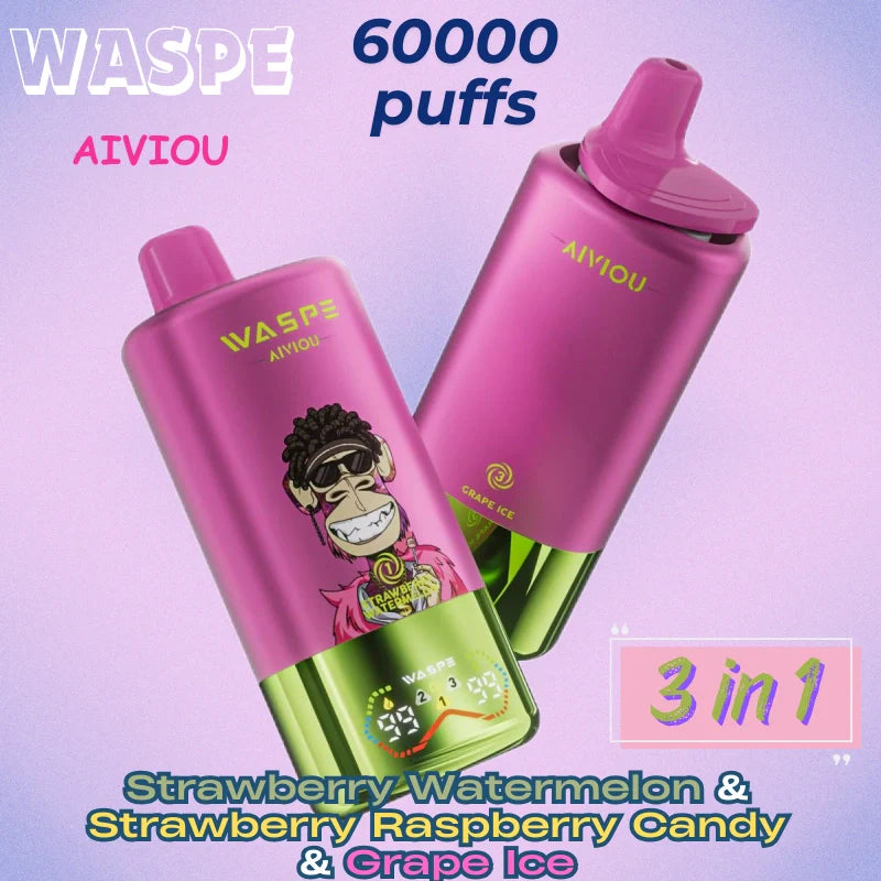 Waspe 3 in 1 60k puffs Factory Direct Supply Great sale