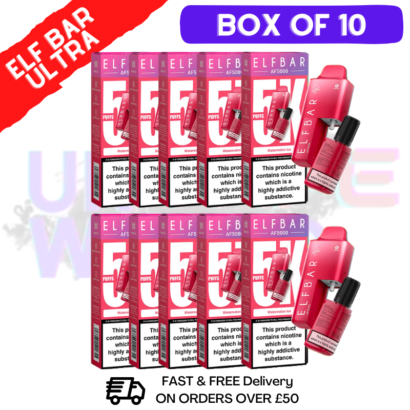 Watermelon ICE Elf Bar 5000 Puff 5K Bar BOX OF 10