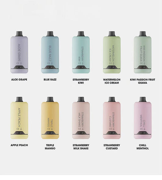 Hyperbar Boto 7000 Puffs 2%  5% Nicotine Rechargeable Disposable Pod-550mAh battery, 16ml E-liquid, Multiple Nicotine 18 Flavors