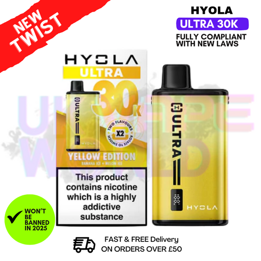 Hyola Ultra 30000 Puff 30K Bar Twist Pod Kit