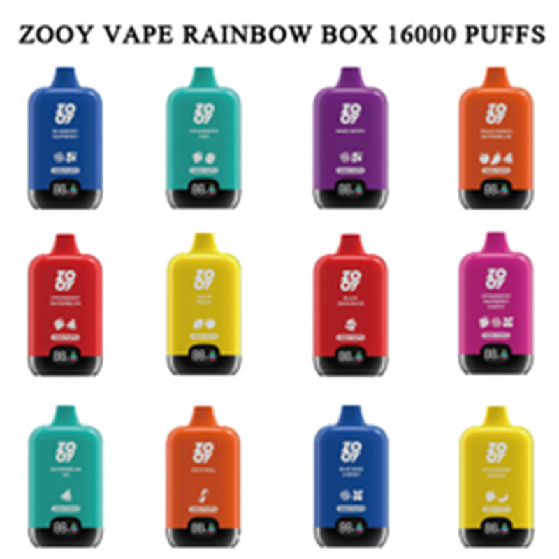 2024 Original 16000 Puffs Zooy Vaper Disposable Vape 20ml Pod Prefilled 0% 2% 5% No Leaking 12K Puff Bar Mesh Coil Rechargeable Wholesale E Cigarette in Most Popular Vaper 12k