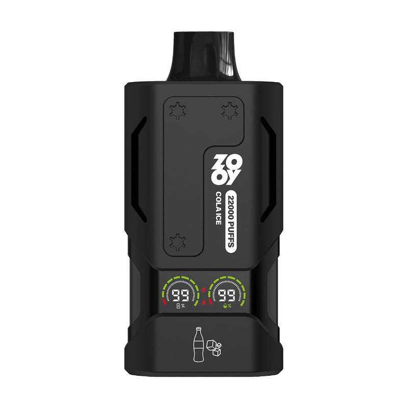 Zooy Vape Vapor 22000 Puffs 22k Disposable Wholesale E Cigarette With Dual Led Screen