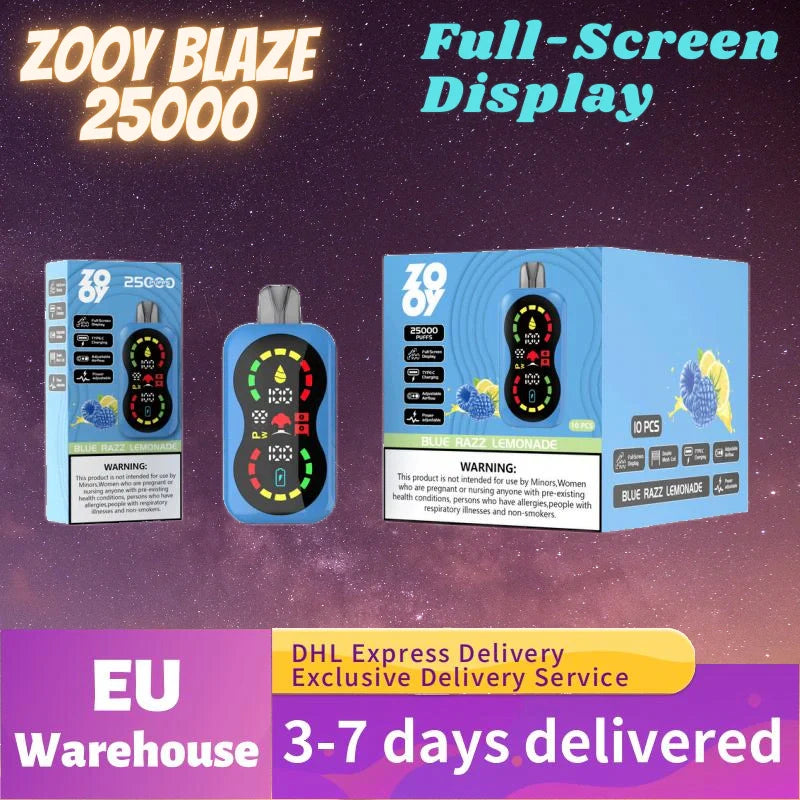 ZOOY Blaze 25K Puffs Double Screen Premium Quality Best Sale