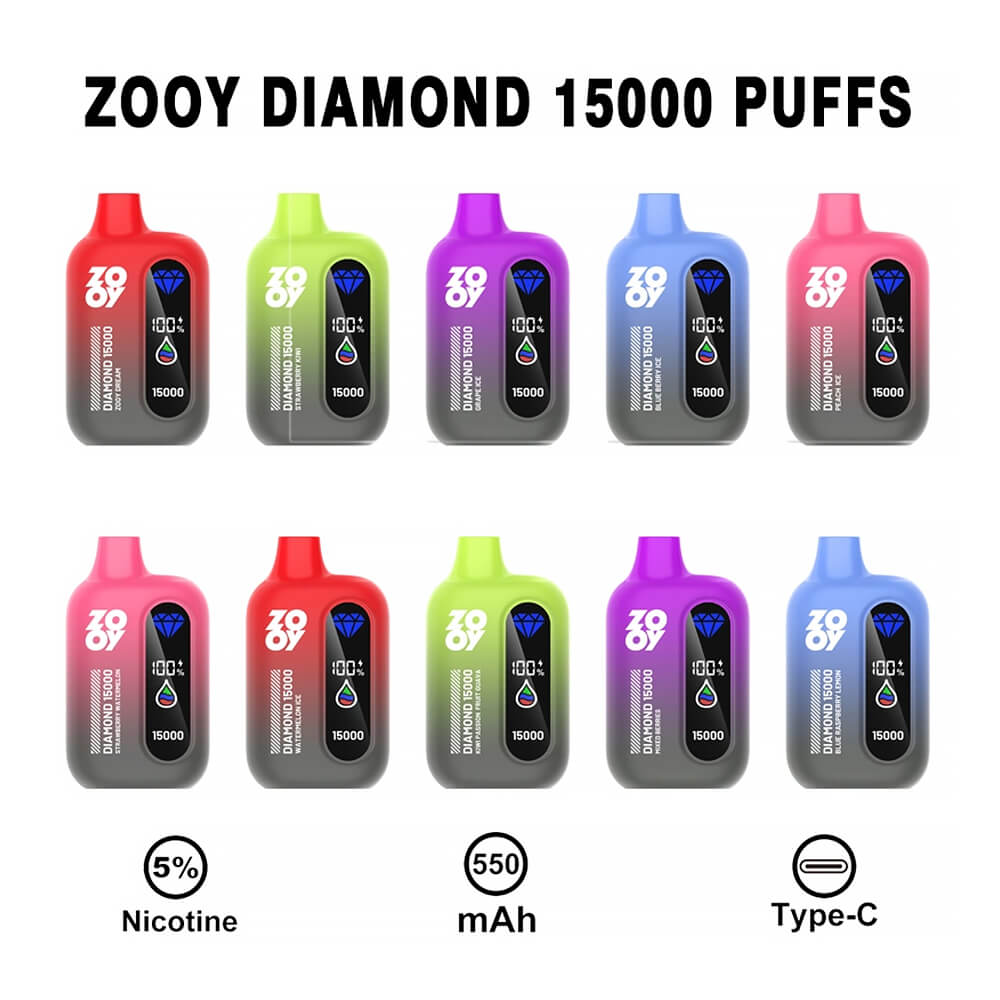 ZOOY Diamond 15000 PUFF Disposable Vape In Sales