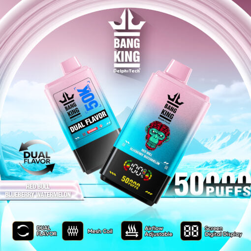 BANG KING 50000 Puffs Disposable Vape Wholesale-850mAh Battery, 50ml E-liquid, Multiple Nicotine 12 Flavors