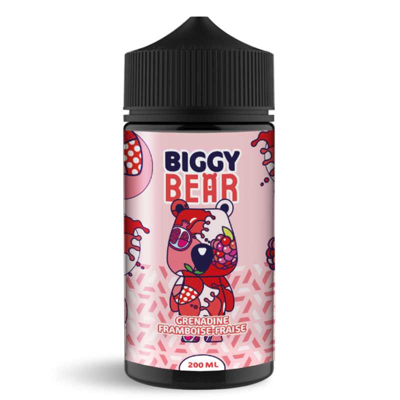 BIGGY BEAR Grenadine Framboise Fraise - E-liquide 200ml