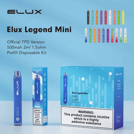 Blueberry Cherry Cranberry Elux MINI 600Puff Box Of 10