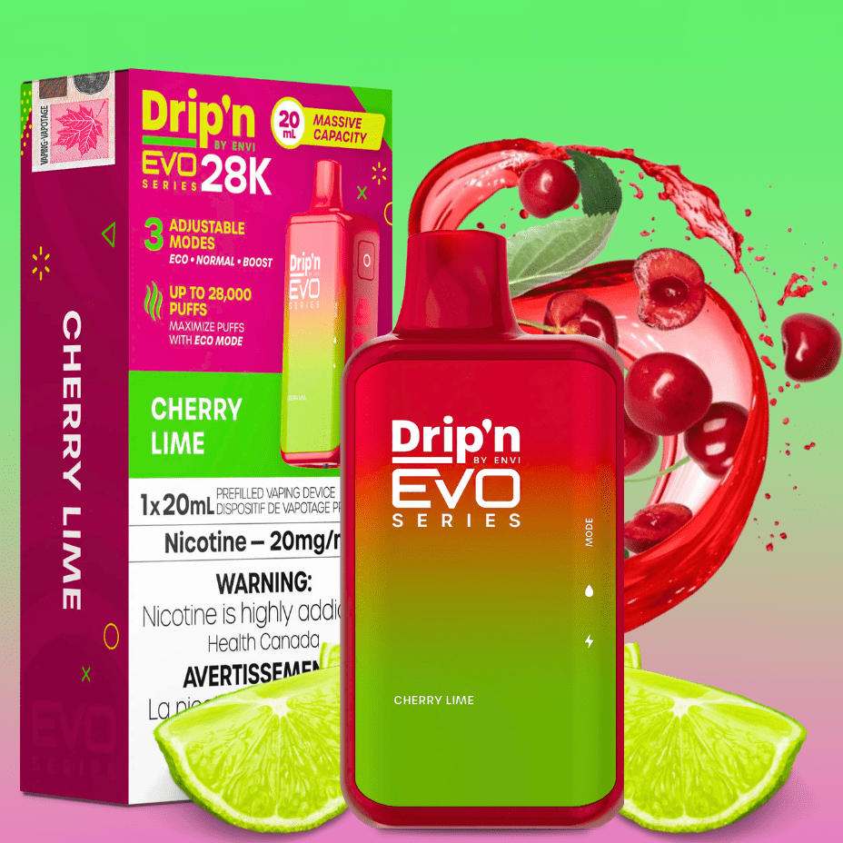 Drip'n Envi EVO 28k Disposable Vape-Cherry Lime