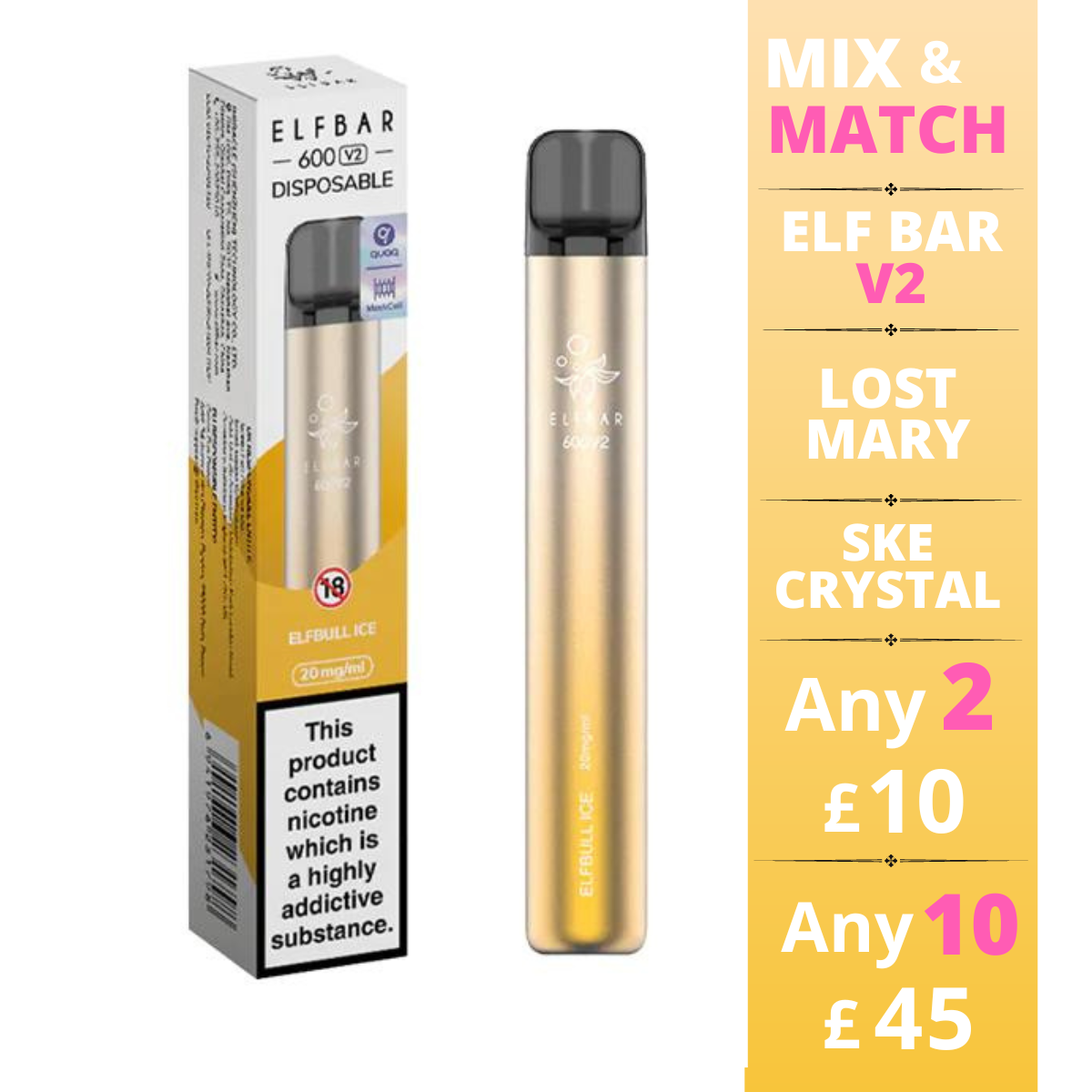 Elfbull Ice - Elf Bar 600 V2