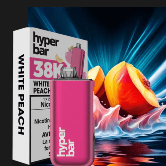 Hyper Bar BE38000 Disposable Vape-White Peach