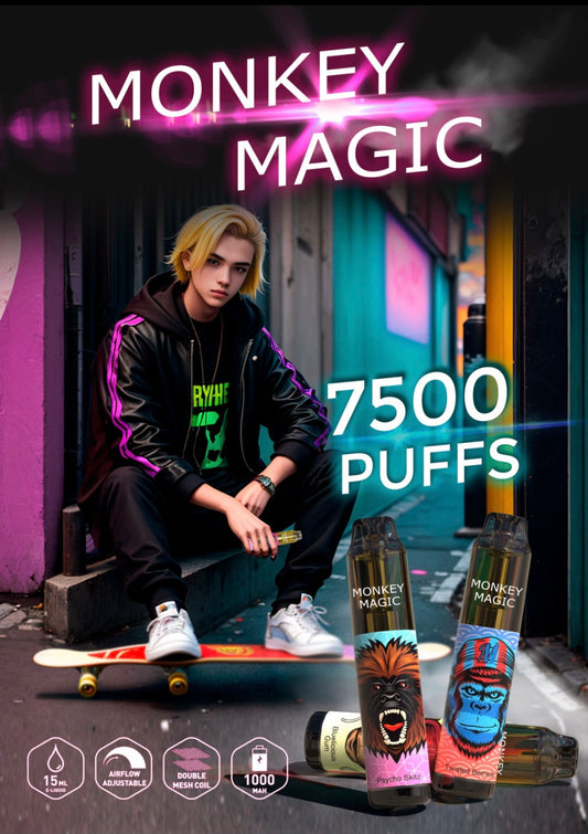 Monkey Magic 7500 Puffs by TasteFog £0.99 - £3.99 | Disposable Vapes UK