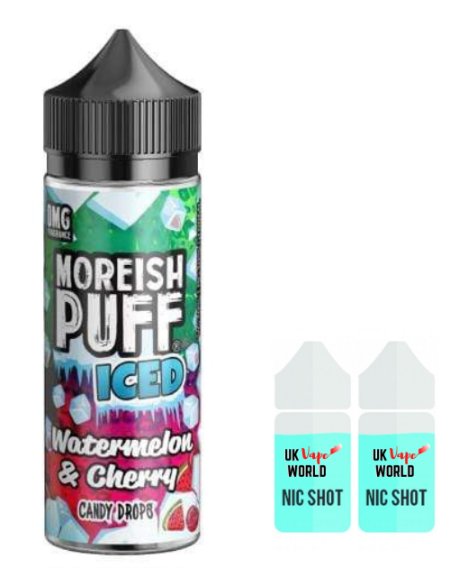 Moreish Puff Iced Watermelon & Cherry 100ml Shortfill