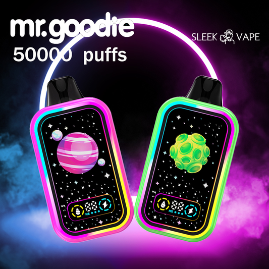 Mr.Goodie 50000 50K Puffs :Adjustable Ice Level Disposable Vape with Dual Mesh Coil