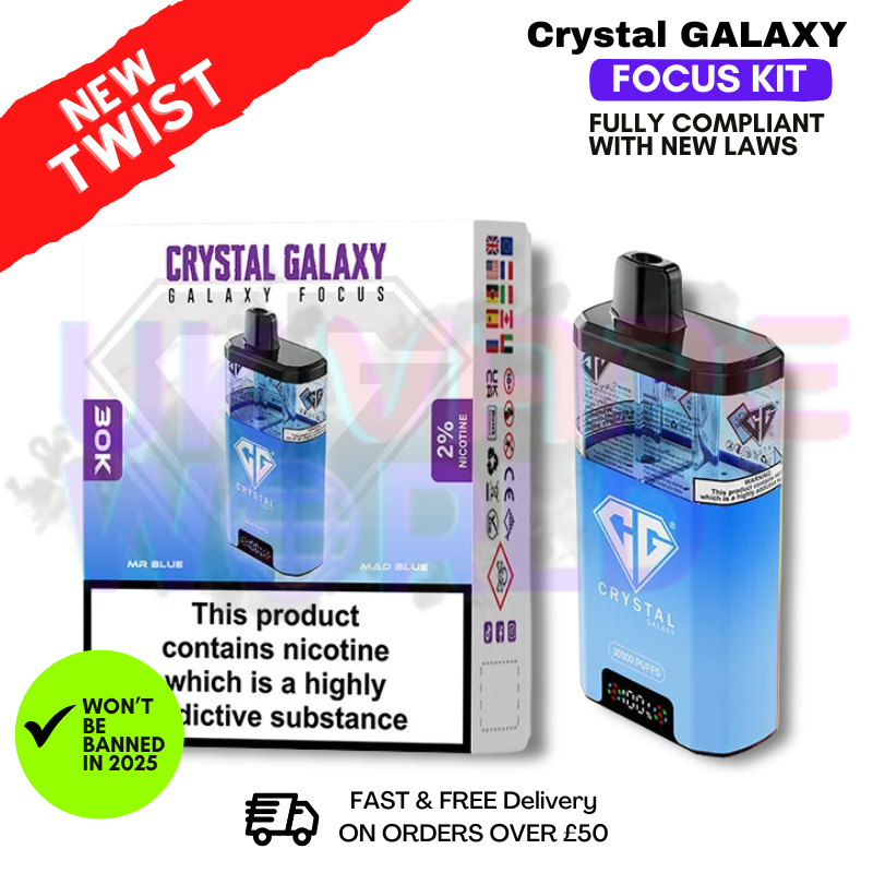 Mr Blue Crystal Galaxy 30K Puff Kit