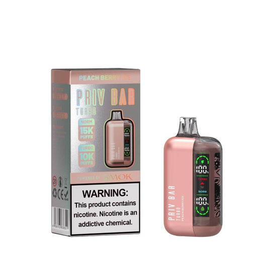 SMOK Priv Bar Turbo 15000 Puffs Disposable Vape Wholesale-800mAh battery, 16ml E-liquid, Multiple Nicotine 17 Flavors