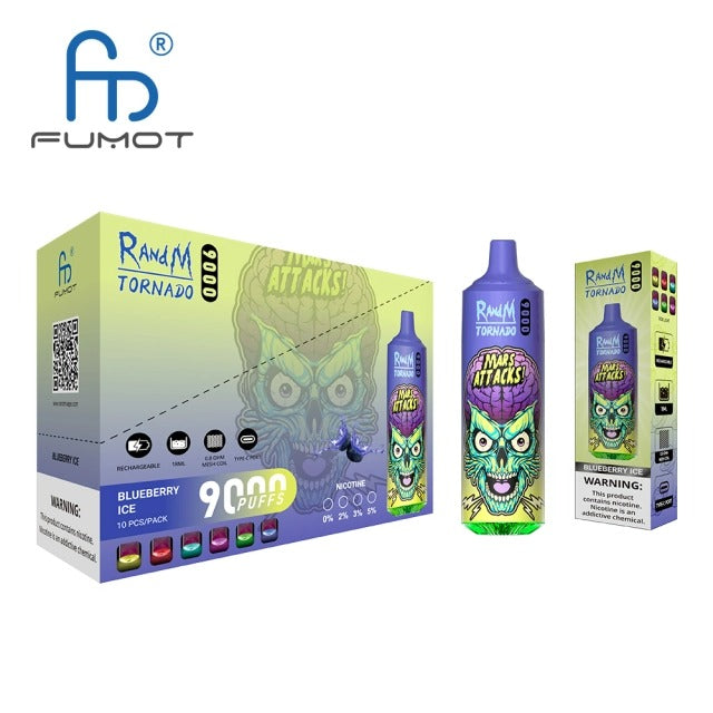 RandM Tornado 9000 Puffs Vape original E Cigarette Bang King Double Crystal 20000 Puffs Vape 20K Disposable Vape Pen E Cigarette Prefilled -850mAh Battery, 14ml E-liquid, Multiple Nicotine 10 Flavors