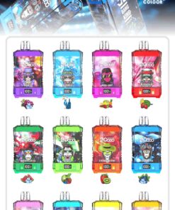 Bang King Box Double Crystal 20000 Puff 20k Display Screen Disposable Electronic Cigarette Vape-850mAh Battery, 40ml E-liquid, Multiple Nicotine 12 Flavors