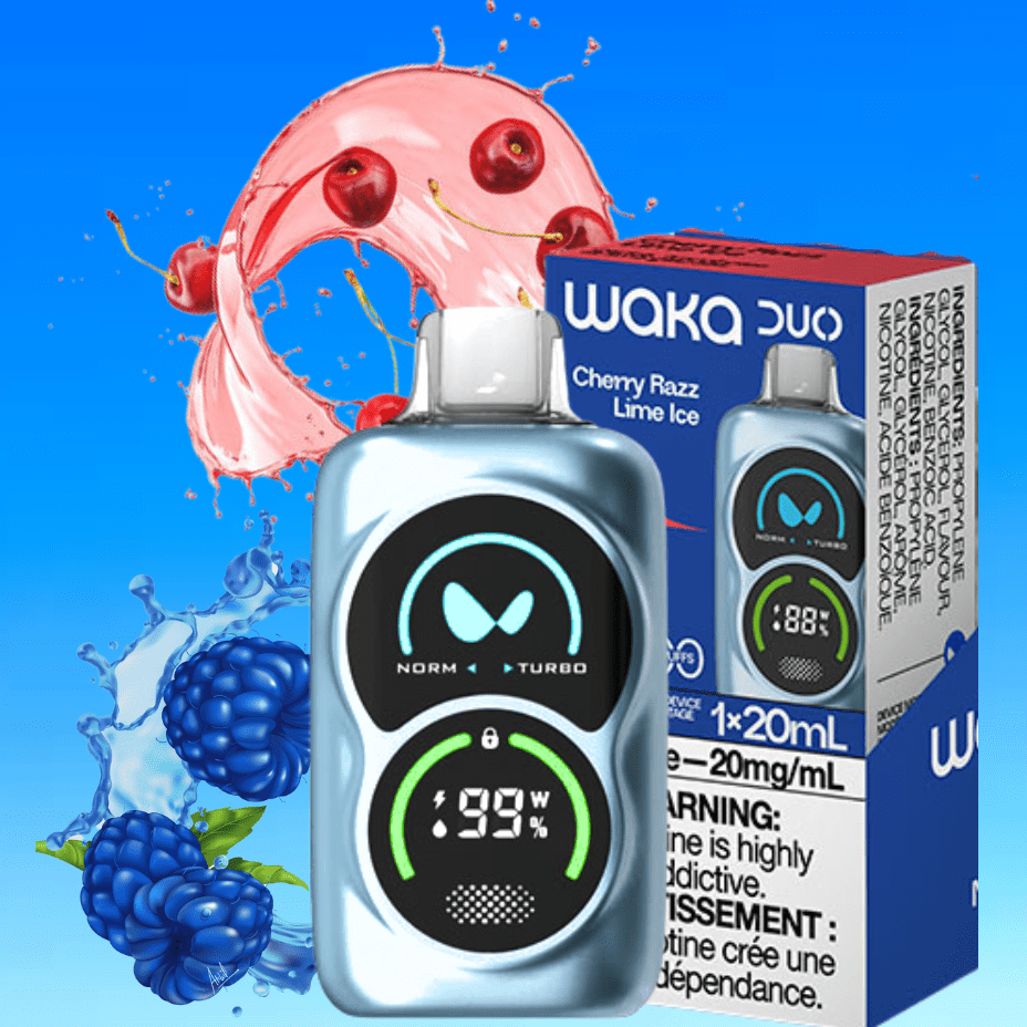 WAKA Duo 28000 Disposable Vape - Cherry Razz Lime Ice