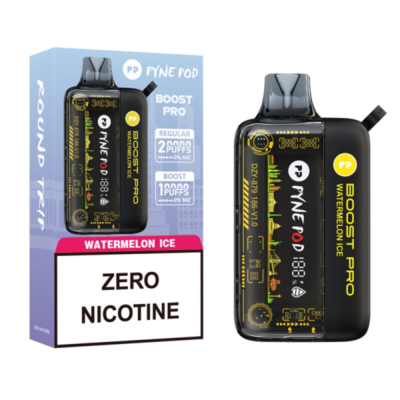 Pyne Pod Boost Pro 20K Zero Nicotine Disposable Vape 0%