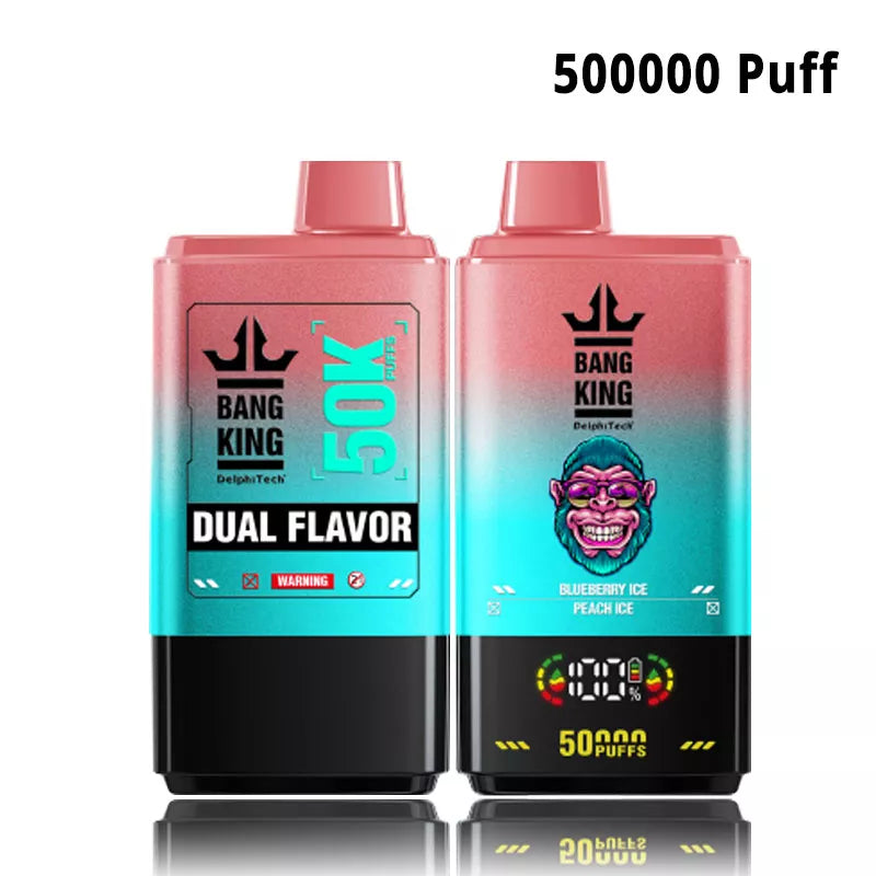 Bang King 50000 Puff 50K Dual Flavors Disposable vape-850mAh Battery, 50ml E-liquid, Multiple Nicotine 12 Flavors