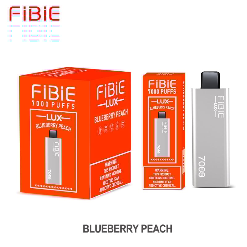 BLUEBERRY-PEACH -  FIBIE 7000 Puffs Disposable Vapor Wands(7000 PUFFS)