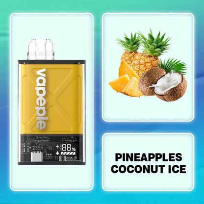 Pineapples Coconut Ice & VAPEPIE Ultra 12000 PUFFS