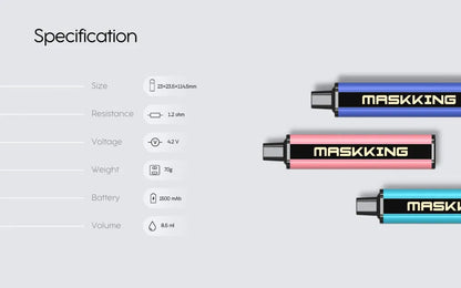 Maskking Super CC 2500 Puffs Disposable Vape Wholesale