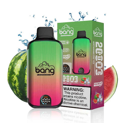 Bang 20000 Puffs Vape 20K Disposable Vape Pen E Cigarette Prefilled(0% to 5% Nicotine) 25ml 650mAh Battery 12 Flavors
