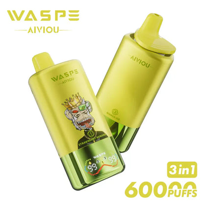 Waspe 60000 Puffs Triple Flavors 3 in 1 Disposable Vape 60k Puff