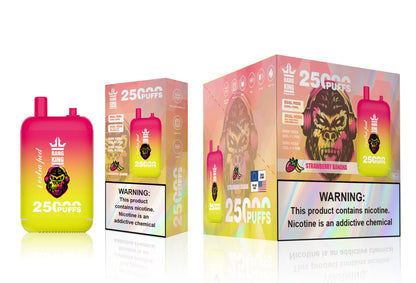 Bang King 25000 Puffs - 46mL Dual Tank (0%-5% Nicotine) 650mAh Battery 12 Flavors