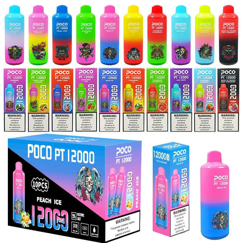 Poco Pt12000 Puffs 12000 Puffs Cigarettes Disposable Vape Puff 12k Smoking Vapers In Eu Warehouse