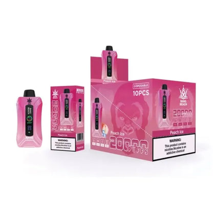 Bang BEACH 20000 Puffs 20K -  5% Nic Salt, Smart Display-650mAh Battery, 35ml E-liquid, Multiple Nicotine 12 Flavors