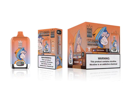 Bang King Smart screen 15000 puffs Disposable Vape(0% to 5% Nicotine) 25mL , 650mAh,12 Flavors