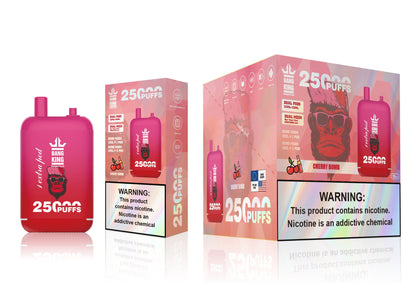Bang King 25000 Puffs - 46mL Dual Tank (0%-5% Nicotine) 650mAh Battery 12 Flavors