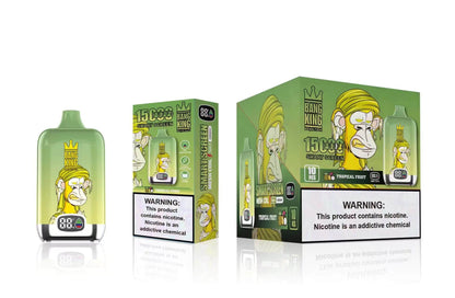 Bang King Smart screen 15000 puffs Disposable Vape(0% to 5% Nicotine) 25mL , 650mAh,12 Flavors