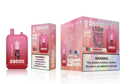 Bang King 25000 Puffs - （23ml+23ml ）e-liquid Dual Tank (0% to 5% Nicotine) 650mAh Battery 12 Flavors