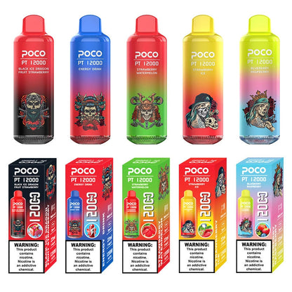 Poco Pt12000 Puffs 12000 Puffs Cigarettes Disposable Vape Puff 12k Smoking Vapers In Eu Warehouse