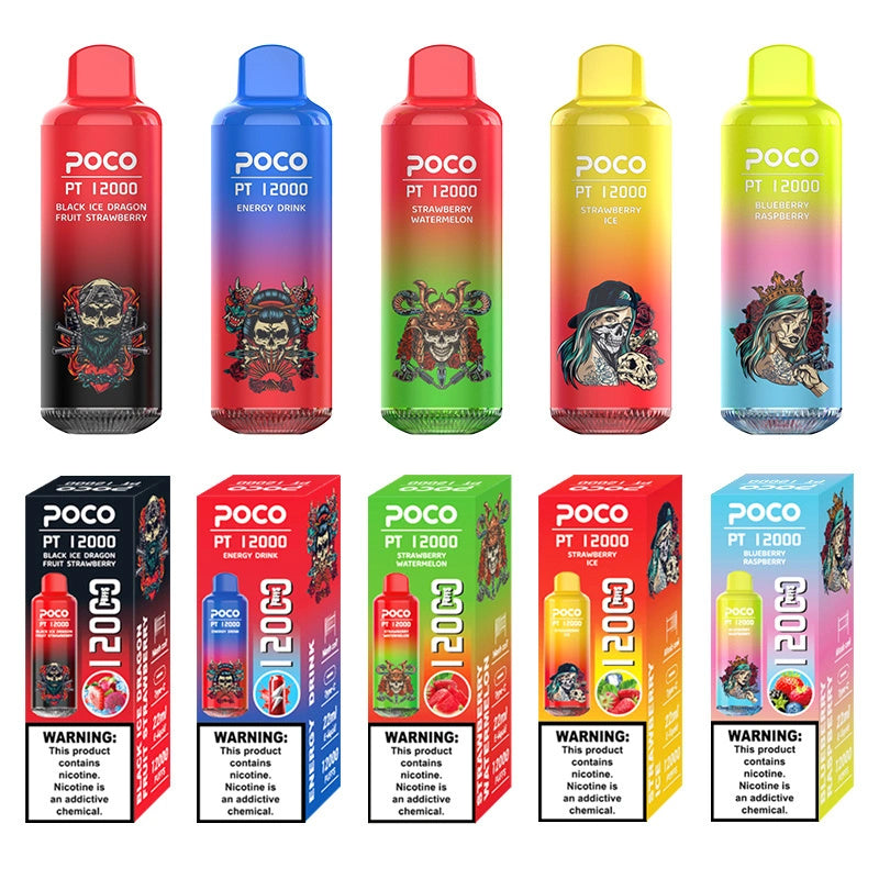 Poco Pt12000 Puffs 12000 Puffs Cigarettes Disposable Vape Puff 12k Smoking Vapers In Eu Warehouse