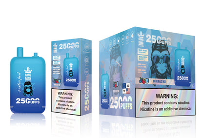 Bang King 25000 Puffs - （23ml+23ml ）e-liquid Dual Tank (0% to 5% Nicotine) 650mAh Battery 12 Flavors