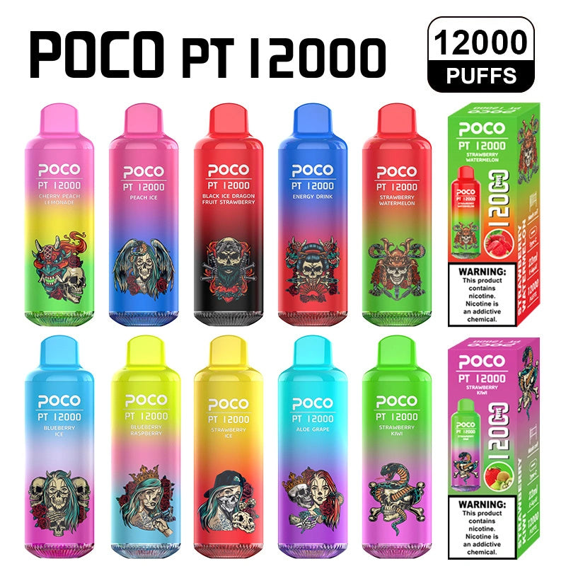 Poco Pt12000 Puffs 12000 Puffs Cigarettes Disposable Vape Puff 12k Smoking Vapers In Eu Warehouse