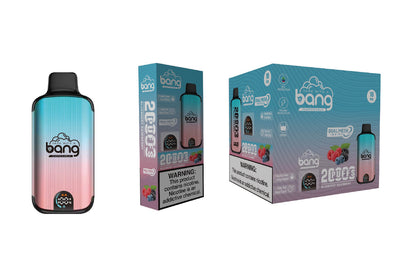 Bang 20000 Puffs Vape 20K Disposable Vape Pen E Cigarette Prefilled(0% to 5% Nicotine) 25ml 650mAh Battery 12 Flavors