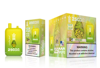 Bang King 25000 Puffs - （23ml+23ml ）e-liquid Dual Tank (0% to 5% Nicotine) 650mAh Battery 12 Flavors