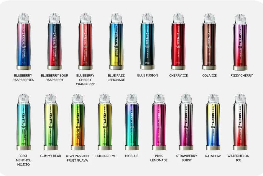 Crystal Supermax 4500 Disposable Bar Puffs  BY SKE -Nic 20MG 2ML 1500 MAH