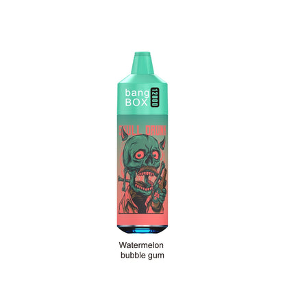 BANGBOX VAPE 12000 PUFFS/12 FLAVORS /RGB LIGHT/Battery650Mah /E-juice volume: 28ml 12flavors.