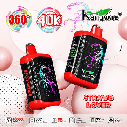 Kangvape HEAVEN X 40000 Puffs Disposable Vape Wholesale-950mAh battery, 20ml E-liquid, Multiple Nicotine 18 Flavors