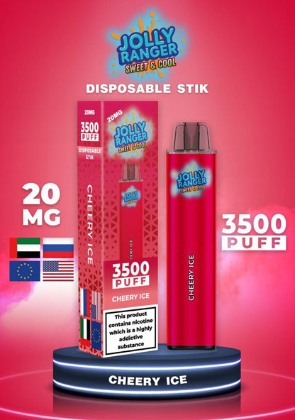 Jolly Ranger 3500 Rechargeable Draw- Activated 2ml- SPECIAL OFFER EXP:27/09/23