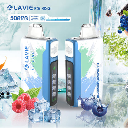 LAVIE ICE KING 50000 Puffs 5-Level Coolness and Power Adjustment Disposable Vape Wholesale